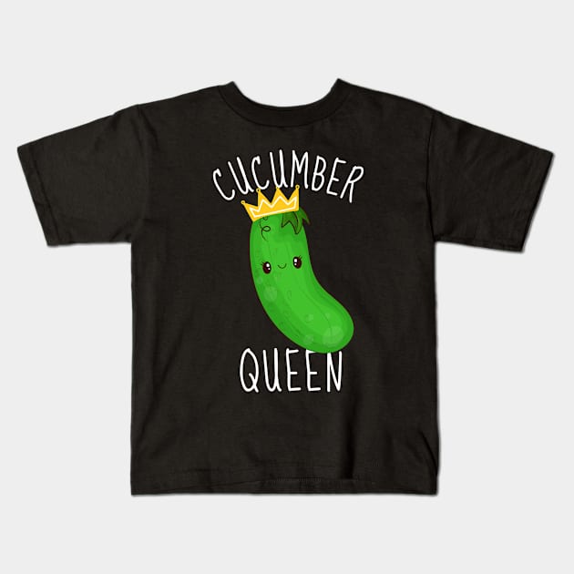 Cucumber Queen Cute Kids T-Shirt by DesignArchitect